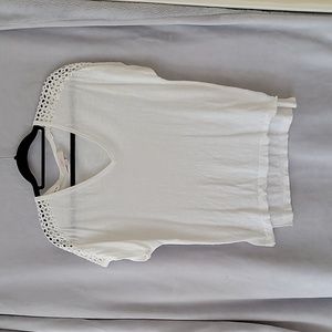 LOFT Short Sleeve Linen Blouse